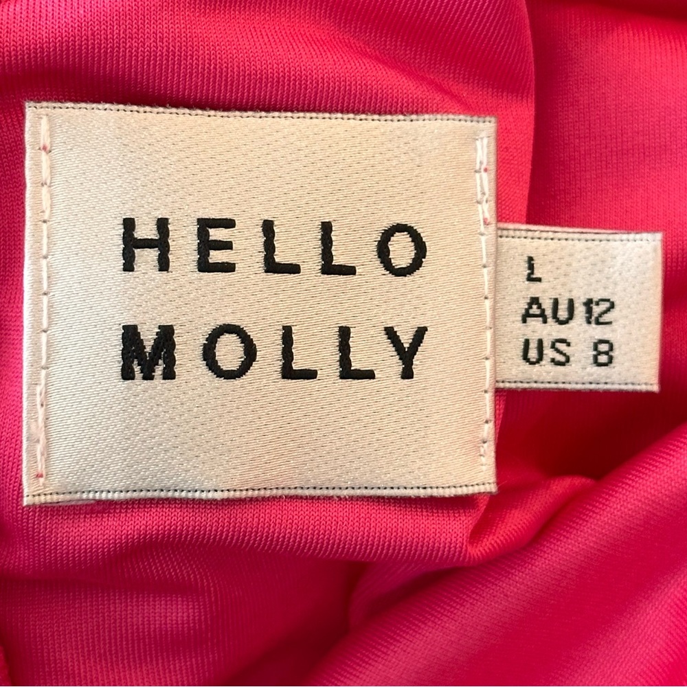 Hello Molly - one shoulder pink body suit - Picture 3 of 3